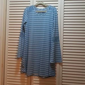 Girls lace insert dress